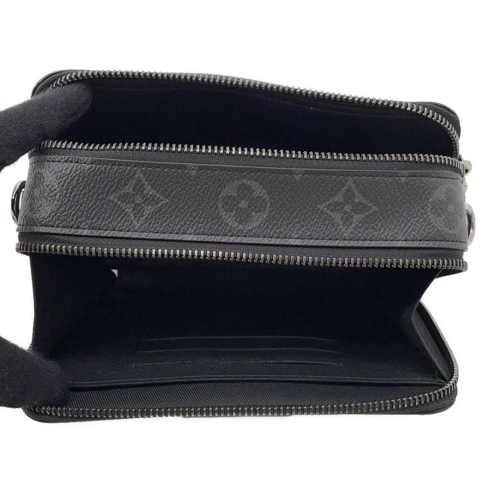 Louis Vuitton Shoulder Bag Monogram Eclipse Black Alpha Wearable Wallet Black - Picture 5 of 12